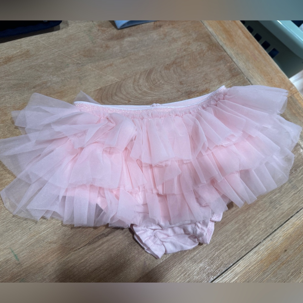 Blush Pink Ruffle bloomers, MudPie NWT